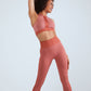 Seamless Legging Bustier Set - Pink