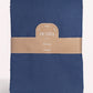 Classic Percale - Duvet Cover Set- Navy Blue with White Piped Edge