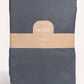 Classic Percale - Duvet Cover Set- Anthracite with White Piped Edge