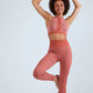 Seamless Legging Bustier Set - Pink