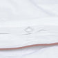 Classic Percale Duvet Cover- White with Peach Piped Edge