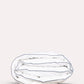 Classic Percale - Duvet Cover Set- White with Navy Blue Pipe Edge
