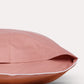 Classic Percale Pillowcase 2pcs- Peach with White Pipe Edge