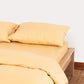 Sateen Stripe Duvet Cover - Gold
