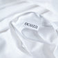 Classic Percale - Core Bedding Set - White with Anthracite Piped Edge