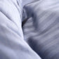 Sateen Stripe Duvet Cover - Dark Grey