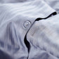 Sateen Stripe - Core Bedding Set (Flat) - Dark Grey