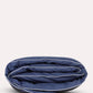 Classic Percale Duvet Cover- Navy Blue with White Piped Edge
