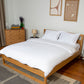 Sateen Stripe - Core Bedding Set (Flat) - White