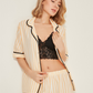 Cotton Woven Pyjama Set - Yellow